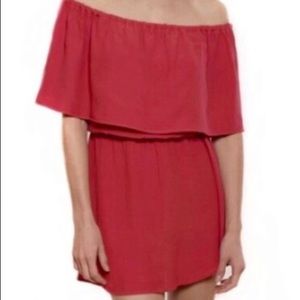 Red Rose Salsa Ruffle Dress